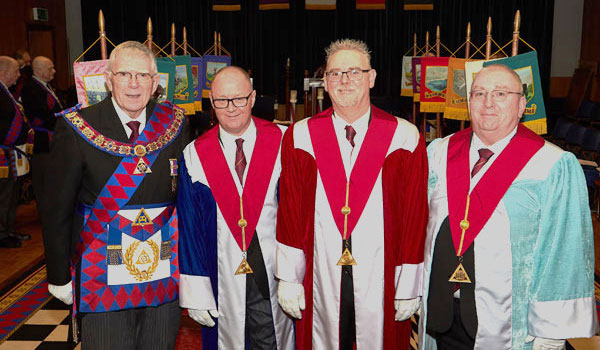 Pictured from left to right, are: Tony Harrison, John Thompson, Wayne Barnes and David Eccles.