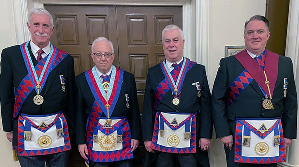 Pictured from left to right, are: John Karran, Malcolm Alexander, Dave Johnson and Alan Ball.