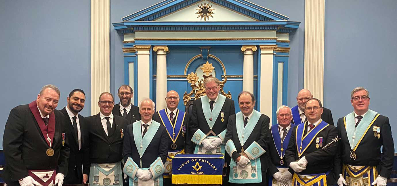 Brethren of the two Lodges of Chivalry and the Provincial Junior Grand Warden. 