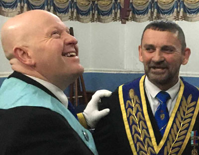 Malcolm Bell (left) with David Thomas. Malcolm Bell (left) with David Thomas.
