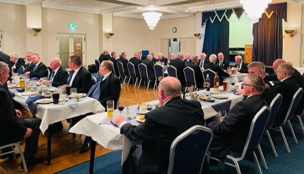 A busy festive board rounded off a great evening