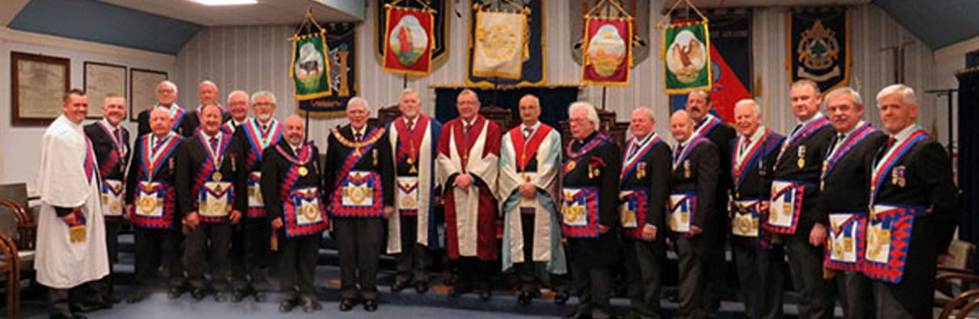 Tony Harrison together with a plethora of grand and Provincial grand officers