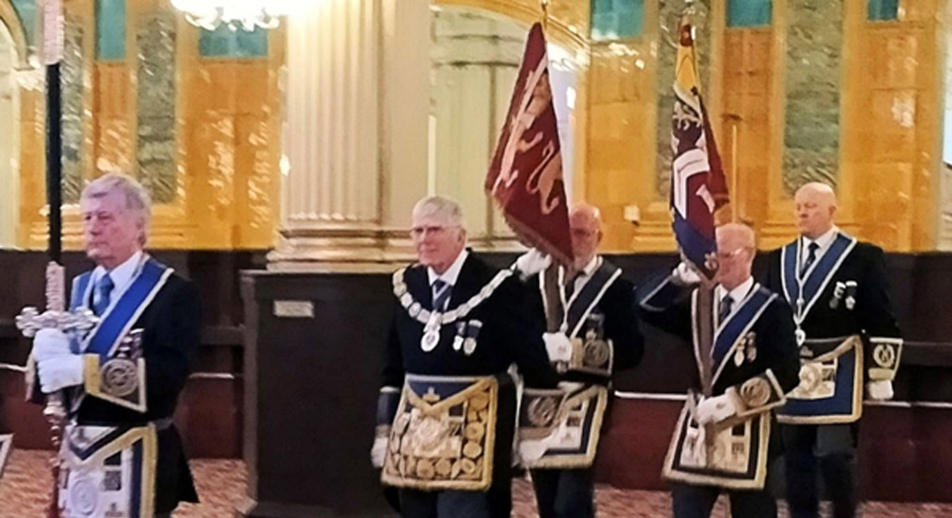 Tony enters Provincial Grand Lodge.