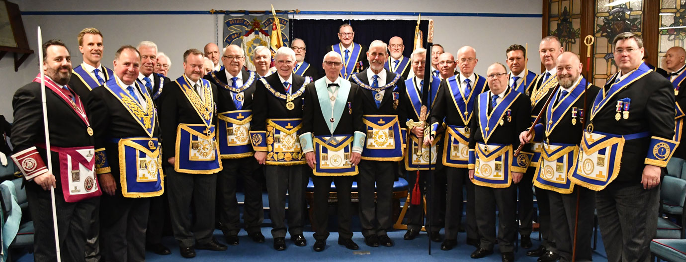 James Jones (centre) with grand, acting Provincial grand officers and Provincial grand officers. James Jones (centre) with grand, acting Provincial grand officers and Provincial grand officers.