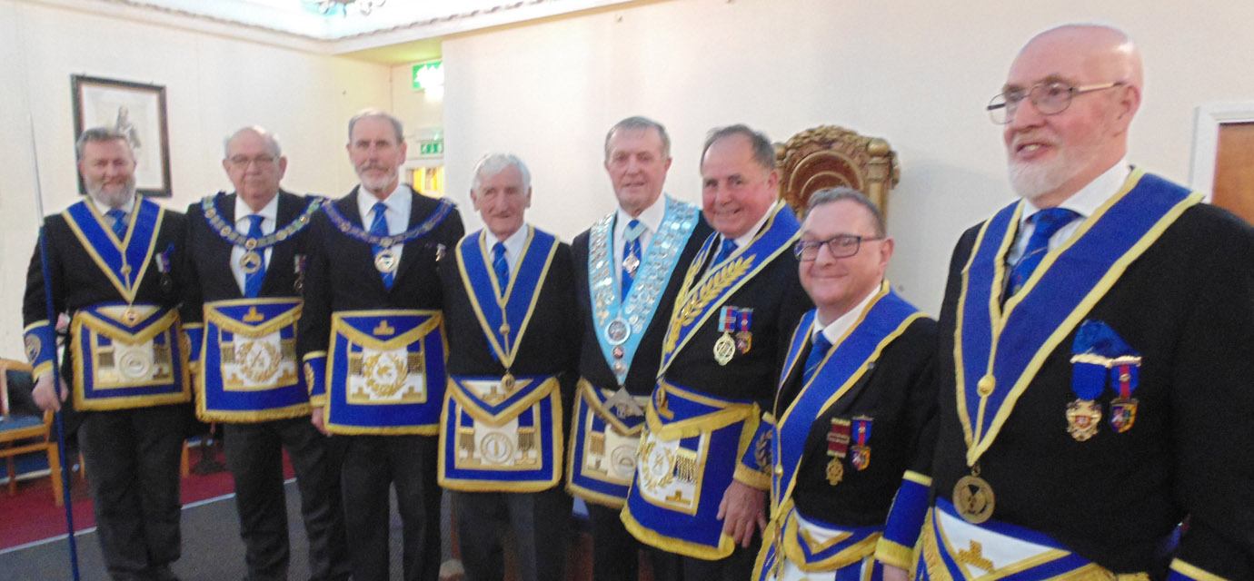 Pictured from left to right, are: David Boyes, Philip Gunning, Frank Umbers, John Wallbank, Ian Kennedy, Graham Chambers, Rory Green and Ken Toohey.