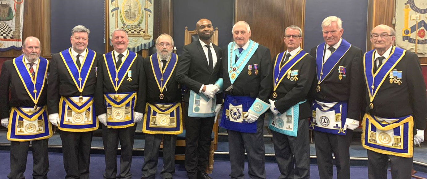 The Marsden within Pennine Valley Lodge team with Boniface Ogbonna and Ian Greenwood (centre).