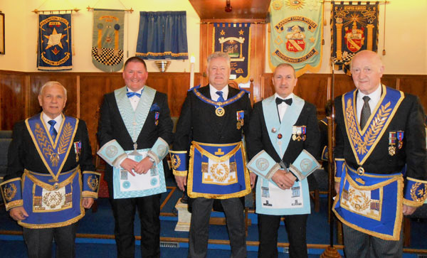Pictured from left to right, are: Alan Jones, Dave Cottam, Peter Schofield, Tony Jackson and Roly Saunders. Pictured from left to right, are: Alan Jones, Dave Cottam, Peter Schofield, Tony Jackson and Roly Saunders.