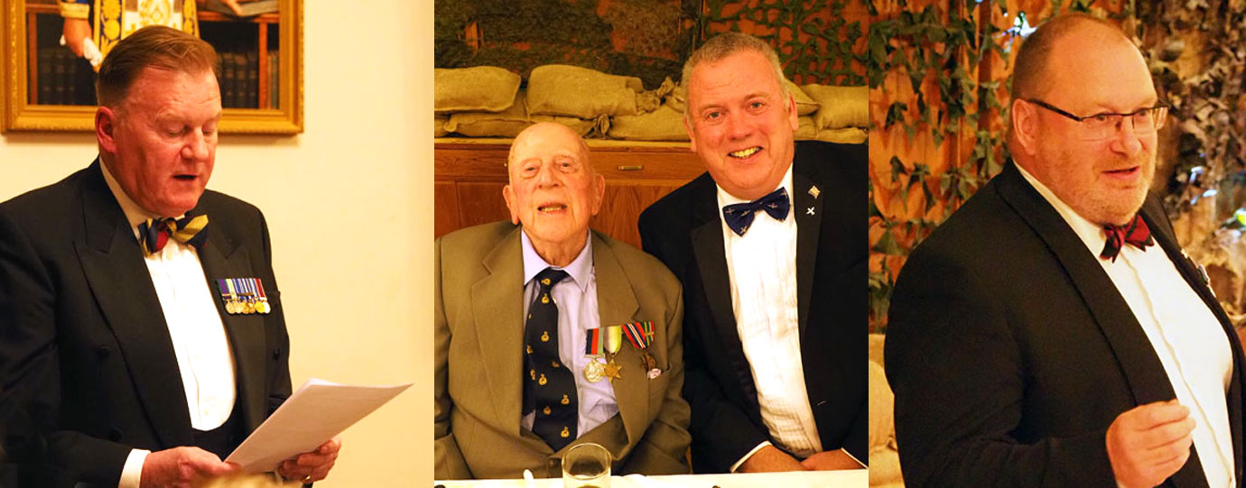 Pictured left: Major Gary Bell, reading from the historical account of the Falklands War. Pictured centre: Juan Topping (right) with principal guest Bernard Worsfold. Pictured right: Major Kevin Porter addressing the troops. Pictured left: Major Gary Bell, reading from the historical account of the Falklands War. Pictured centre: Juan Topping (right) with principal guest Bernard Worsfold. Pictured right: Major Kevin Porter addressing the troops.