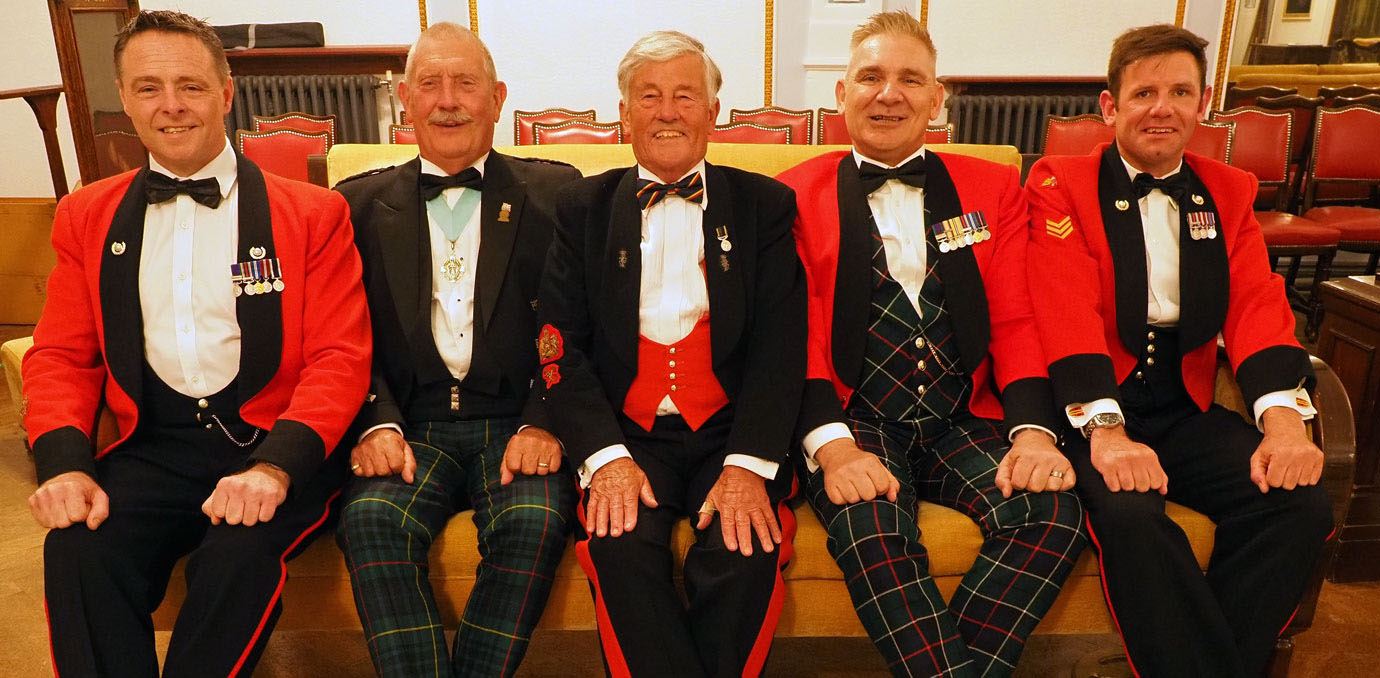 Pictured from left to right, are: Richie Puttock, Geoff Birkwood, Malcolm Hyland, Jimmy Cutler and Andrew Benson. Pictured from left to right, are: Richie Puttock, Geoff Birkwood, Malcolm Hyland, Jimmy Cutler and Andrew Benson.