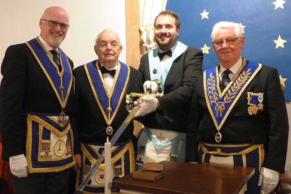 Pictured from left to right, are Martin Jameson, John Ozyer-Key, Graeme Wade and Harold Butterfield.