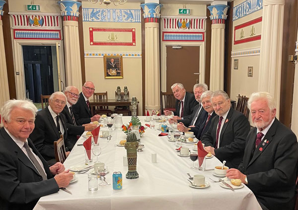 Pictured clockwise from bottom left, are: immediate past first principal Ian Povall, janitor John Hibbert, secretary Malcolm Jolley, Neil Francis, Dave Johnson, second principal Rob Keir, first principal Bill Robb, scribe Nehemiah and acting third principal Keith Gear and treasurer Alan Roberts. Pictured clockwise from bottom left, are: immediate past first principal Ian Povall, janitor John Hibbert, secretary Malcolm Jolley, Neil Francis, Dave Johnson, second principal Rob Keir, first principal Bill Robb, scribe Nehemiah and acting third principal Keith Gear and treasurer Alan Roberts.