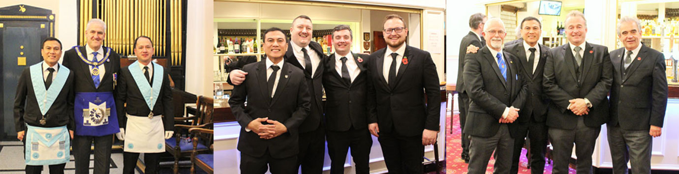 Pictured left from left to right, are: Philip Escano, Andy Whittle and Ramil Rayo. Pictured centre from left to right, are: Philip Escano, Ryan Billington, Gareth Forbes and Jonathan Edwards. Pictured right: Lodge members having a relaxing moment in the bar. Pictured left from left to right, are: Philip Escano, Andy Whittle and Ramil Rayo. Pictured centre from left to right, are: Philip Escano, Ryan Billington, Gareth Forbes and Jonathan Edwards. Pictured right: Lodge members having a relaxing moment in the bar.