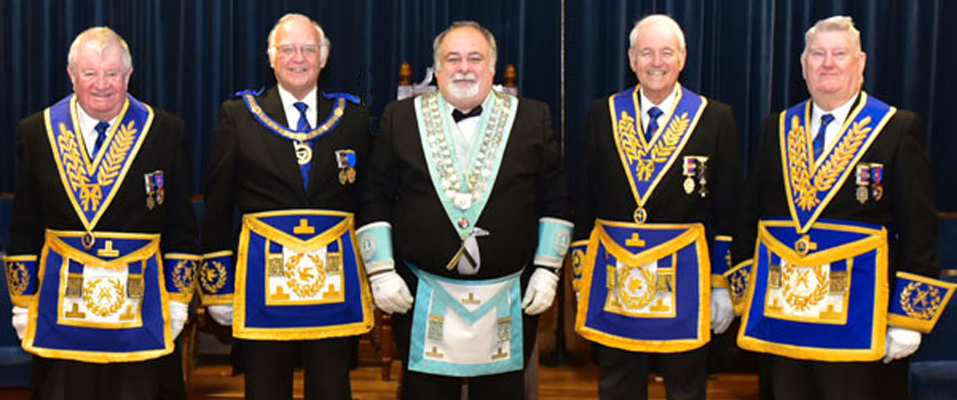 Pictured from left to right, are: Len Hart, David Ogden, Pete Beswick, Geoff Bent and Malcolm Parr. Pictured from left to right, are: Len Hart, David Ogden, Pete Beswick, Geoff Bent and Malcolm Parr.