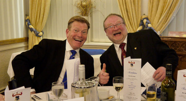 Kevin Poynton (left) with Chris Walpole. Kevin Poynton (left) with Chris Walpole.