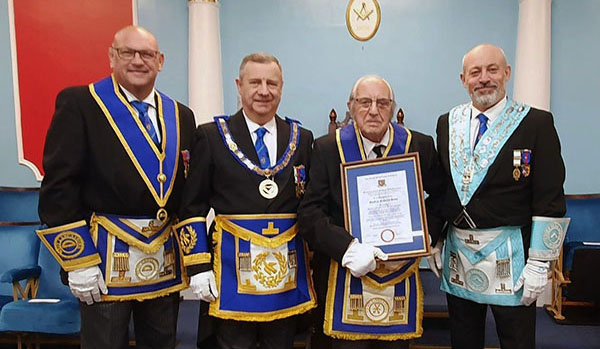 Pictured from left to right, are: Dave Bishop, Peter Lockett, Geoff Jones and Gary Matthews. Pictured from left to right, are: Dave Bishop, Peter Lockett, Geoff Jones and Gary Matthews.