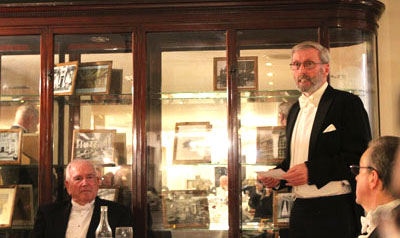 David Hilliard praises John McKay while toasting the new master. David Hilliard praises John McKay while toasting the new master.