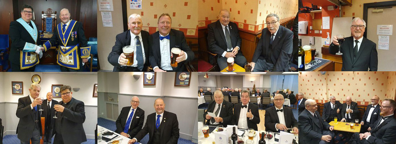 Freemasons enjoying Pharos Lodge installation celebrations. Freemasons enjoying Pharos Lodge installation celebrations.