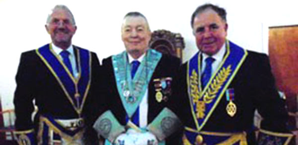 Pictured from left to right, are: Derek Midgley, Anthony Prior and Graham Chambers