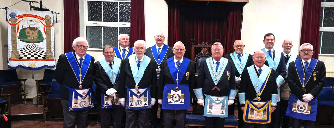The members of Ribbleton Lodge with Stewart Seddon (centre) and Preston Group Chairman John Rimmer (right.) The members of Ribbleton Lodge with Stewart Seddon (centre) and Preston Group Chairman John Rimmer (right.)
