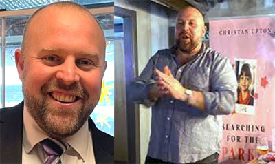 Pictured left: Chris Upton. Pictured right: Chris Upton giving a talk on ‘Sparkle Bean’. Pictured left: Chris Upton. Pictured right: Chris Upton giving a talk on ‘Sparkle Bean’.