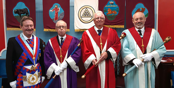 Pictured from left to right, are: Paul Hesketh, second principal Ralph Vincent, first principal Peter Schofield and third principal Gary Matthews. Pictured from left to right, are: Paul Hesketh, second principal Ralph Vincent, first principal Peter Schofield and third principal Gary Matthews.