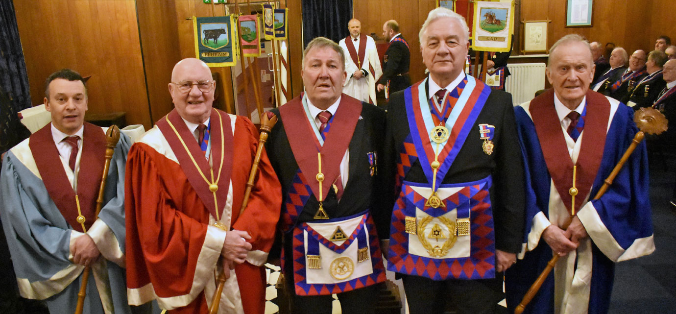 Pictured from left to right, are: Carl Hallows, David Grainger, Graham Slater, Barrie Crossley and Brian Fallows. Pictured from left to right, are: Carl Hallows, David Grainger, Graham Slater, Barrie Crossley and Brian Fallows.