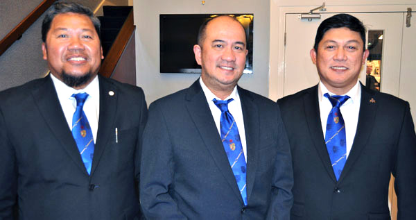 Pictured from left to right, are: Eliseo Terre Jr., Francis Pajarillaga and Howard Ching.
