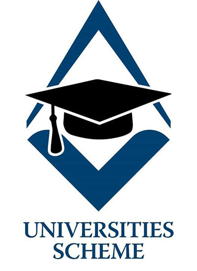 The Universities Scheme logo.