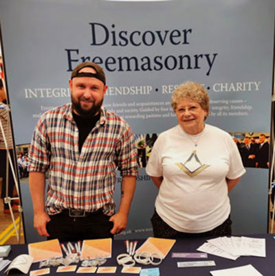 David Parker Jnr and Angela Seed at UCLan’s Freshers’ Fair. David Parker Jnr and Angela Seed at UCLan’s Freshers’ Fair.