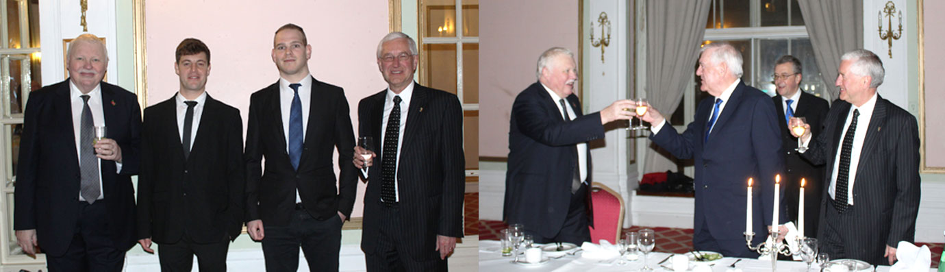 Pictured left from left to right, are the team behind the ceremony: Paul Shepherd, Dylan Roberts, Michael Wolff and Stephen Robinson. Pictured right: The lodge was delighted to toast and welcome back Paul Shepherd (left) with John McKay (centre) and Stephen Robinson, under the watchful eye of the DC Malcom Hodgson Pictured left from left to right, are the team behind the ceremony: Paul Shepherd, Dylan Roberts, Michael Wolff and Stephen Robinson. Pictured right: The lodge was delighted to toast and welcome back Paul Shepherd (left) with John McKay (centre) and Stephen Robinson, under the watchful eye of the DC Malcom Hodgson