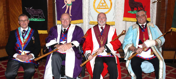 Pictured from left to right, are: Ian Sanderson, Peter Green, Dave Berrington and Les Williams. Pictured from left to right, are: Ian Sanderson, Peter Green, Dave Berrington and Les Williams.