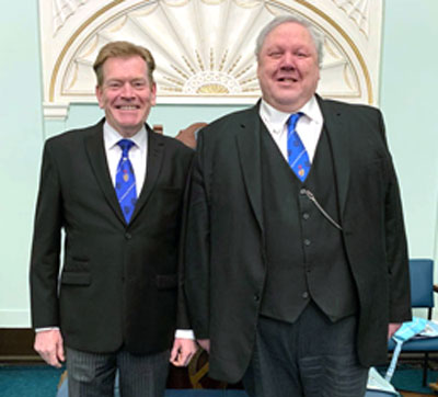 Kevin Poynton (left) with Graham Hamilton-Taylor. Kevin Poynton (left) with Graham Hamilton-Taylor.