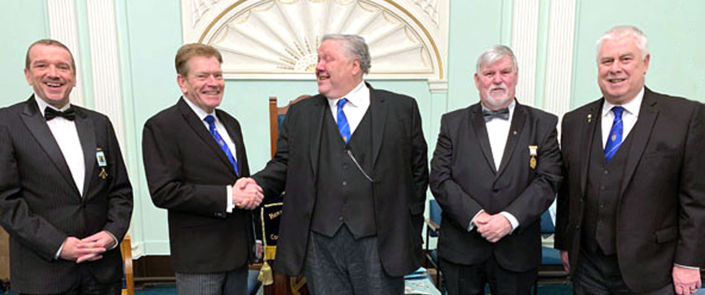 Pictured from left to right, are: Stephen Lee, Kevin Poynton, Graham Hamilton-Taylor, Tom Kelly and Dave Johnson.