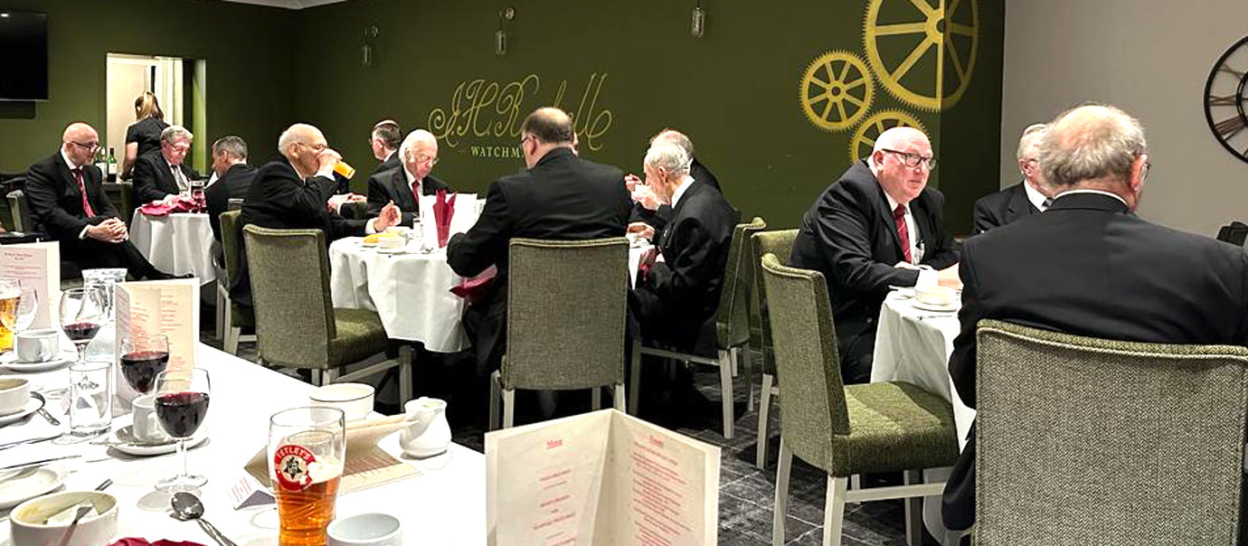 The guests and companions at the festive board. The guests and companions at the festive board.