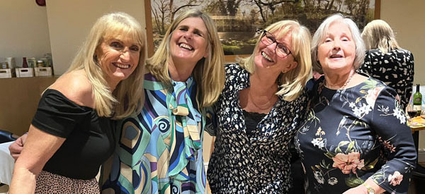 Pictured from left to right, having a good time are: Joan Williams, Sandra Prescott Pat Pope and Helen Smythe.