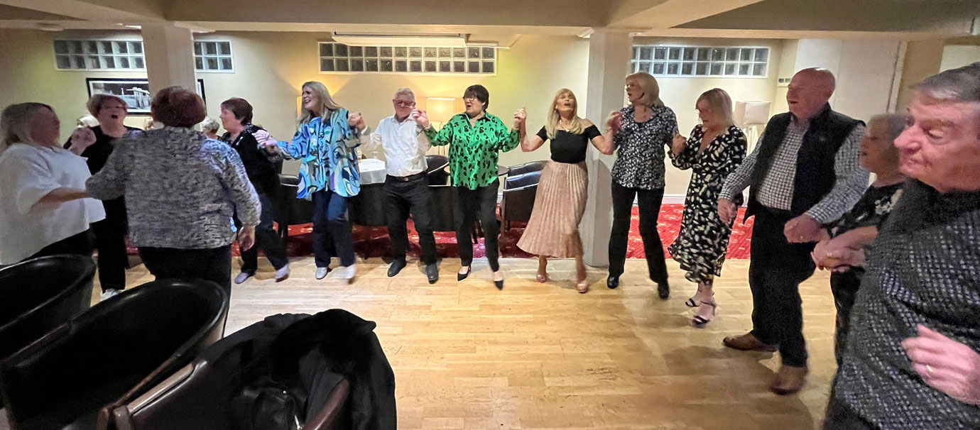 Dancing the night away.