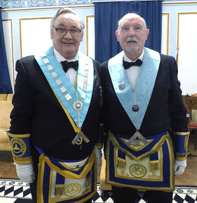 Mike Casey (left) with Trevor Molloy the installing master. Mike Casey (left) with Trevor Molloy the installing master.