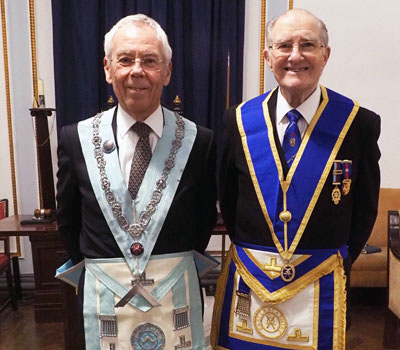 Roger Weston (left) and Mike Boxall. Roger Weston (left) and Mike Boxall.