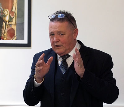 Mark Clifford speaking at the festive board. Mark Clifford speaking at the festive board.