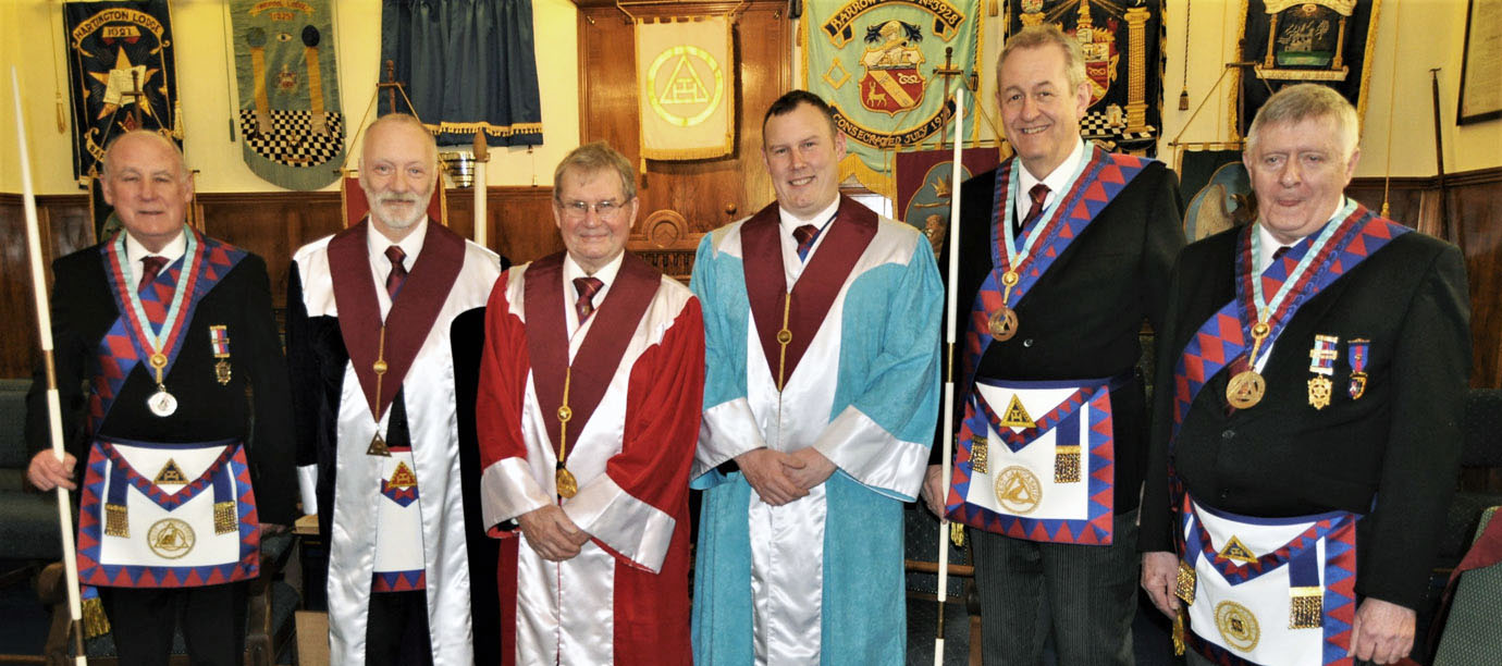 Pictured from left to right, are: Barrie Bray, Ian Hallett, Morton Richardson, Jamie Lyndsay, Ken Needham and Graham Lloyd.