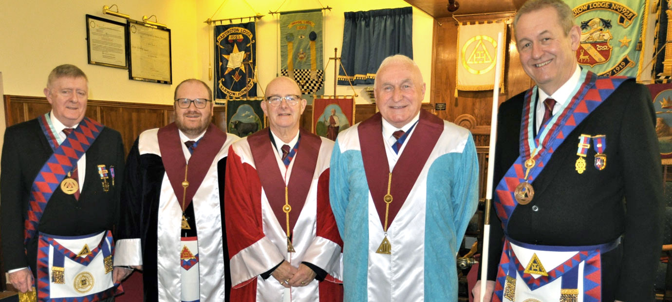 Pictured from left to right, are: Graham Lloyd, Steve Renney, Peter While, Richard Wilcock and Ken Needham. Pictured from left to right, are: Graham Lloyd, Steve Renney, Peter While, Richard Wilcock and Ken Needham.