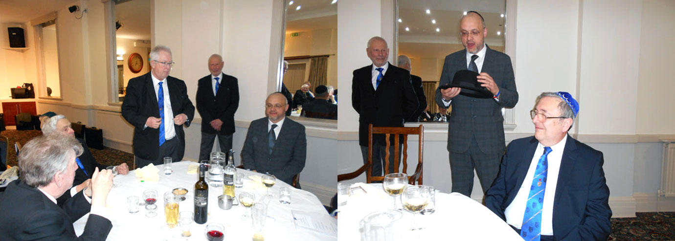 Pictured left: John Murphy responding to his toast. Pictured right: Ariel Abel responding to his toast. Pictured left: John Murphy responding to his toast. Pictured right: Ariel Abel responding to his toast.