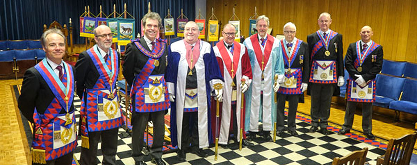 Pictured from left to right, are: Jonathon Heaton, Dr David Case, Michael Threlfall, David Eccles, John Thompson, David Gordon-Williams, Malcolm Alexander, Ian Halsall and Provincial Grand Standard Bearer Steve Dutson. Pictured from left to right, are: Jonathon Heaton, Dr David Case, Michael Threlfall, David Eccles, John Thompson, David Gordon-Williams, Malcolm Alexander, Ian Halsall and Provincial Grand Standard Bearer Steve Dutson.