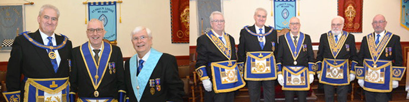 Pictured left from left to right, are: Andrew Whittle, David Clews and Ian Locke. Pictured right from left to right, are: John Murphy, Andrew Whittle, David Clews, David Redhead and Neil Pedder.