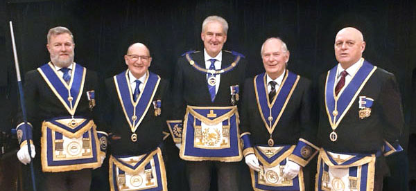 Pictured from left to right, are: David Boyes, John Gibbon, Andrew Whittle, Graham Platt and David Atkinson.