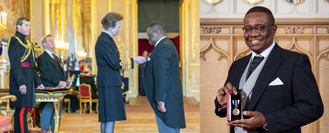 Pictured left: John Williams receiving his medal from Princess Anne. Pictured right: John Williams with his Queen’s Police Medal. Pictured left: John Williams receiving his medal from Princess Anne. Pictured right: John Williams with his Queen’s Police Medal.