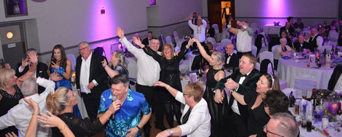Everyone enjoying a marvellous evening with the B Sharps singer doing a number on the dance floor. Everyone enjoying a marvellous evening with the B Sharps singer doing a number on the dance floor.
