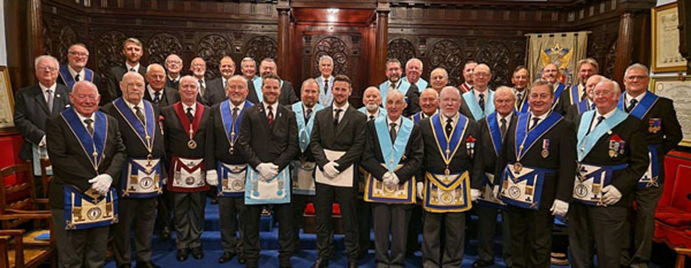 Members and visitors of Llewellin Lodge, Province of Dorset. Members and visitors of Llewellin Lodge, Province of Dorset.