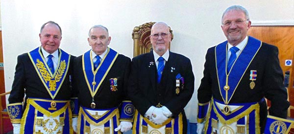 Pictured from left to right, are; Graham Chambers, James Roberts, Clifford Boynton and Derek Midgley.