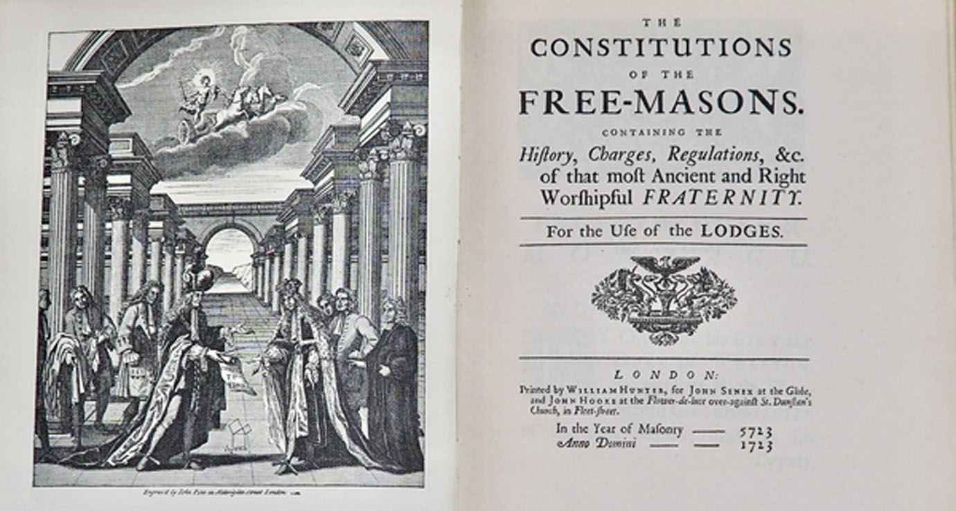 Facsimile of the 1723 First Book of the Constitutions.